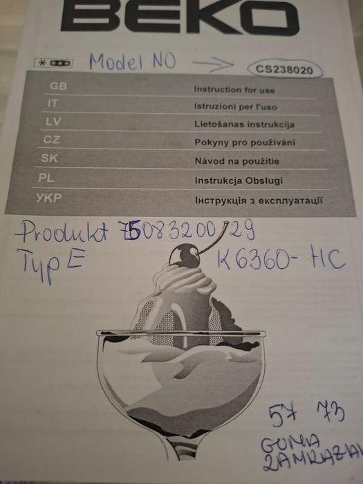 Lodówka beko stan bdb