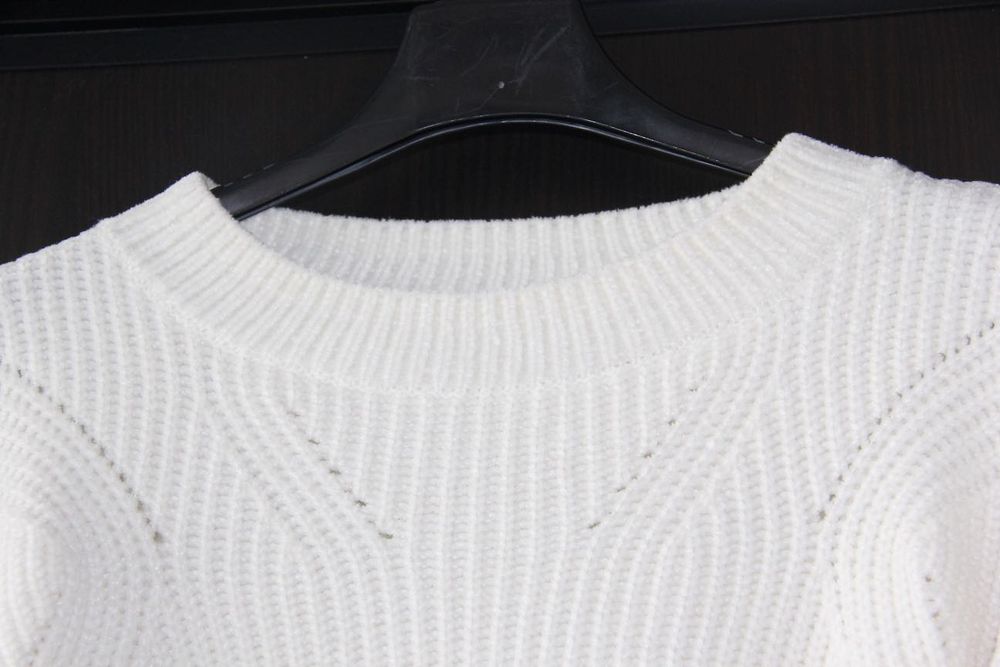 h&m sweter biały bezowe ecru s xs m 34 36 38 kardigan