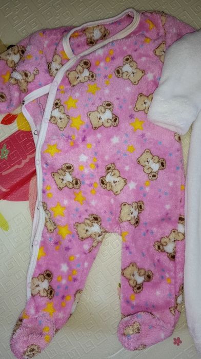 Комбінезон теплий махровий білий