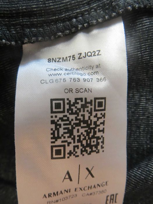 Толстовка з капюшоном Armani Exchange 8nzm75-zjq2z розмір m