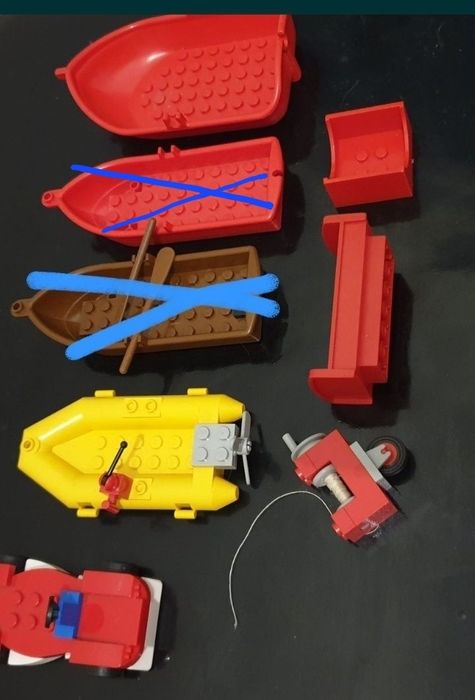 lego  barcos bote carrinho manivela palmeira