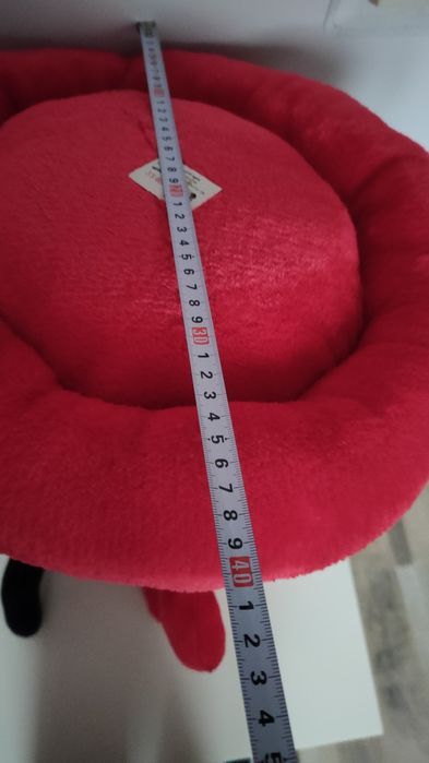Czerwona pluszowa maskotka 80 cm