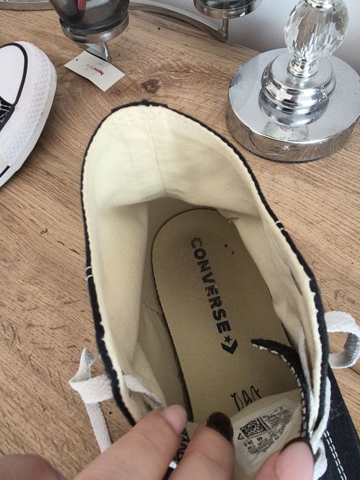 Trampki all star converse 45 czarne za kostkę