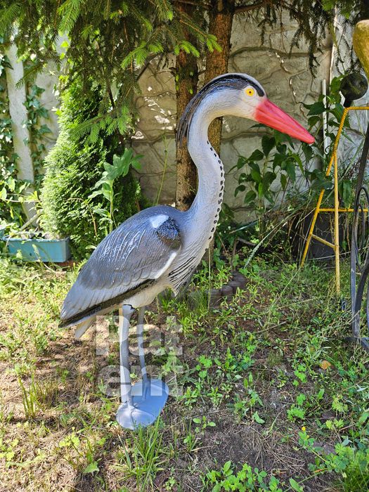 Figurka dekoracja czapla 70 cm wysoka ozdoba dom ogród taras