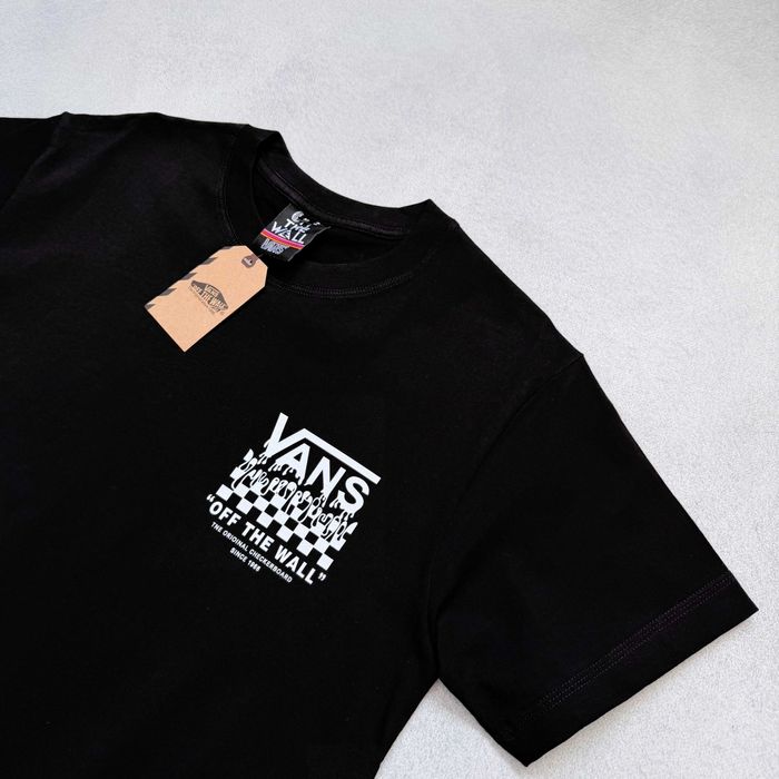 Футболка Vans Off The Wall Черная Футболка Венс Ванс Скейт sk8