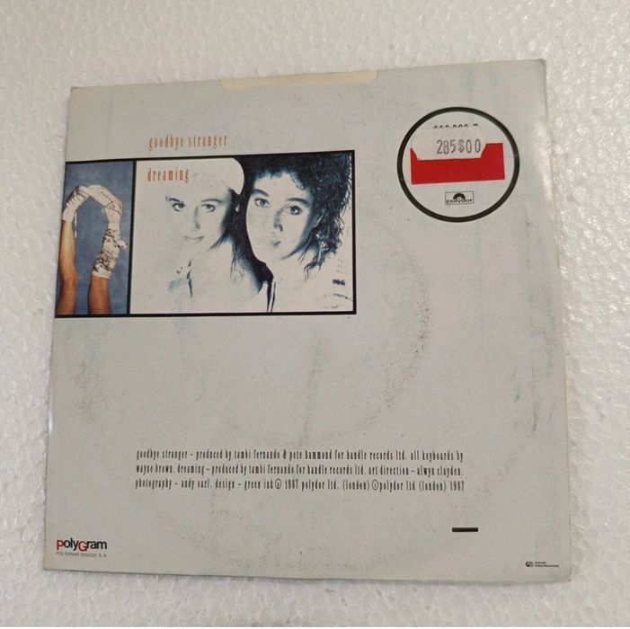 Disco Vinil Single 7'' 45 RPM Pepsi & Shirlie Goodbye Stranger PT 1987