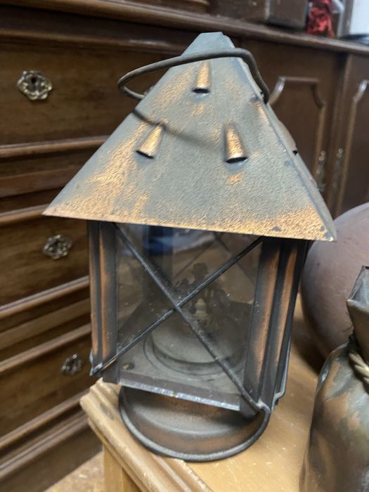 Lote de Peças Rústicas Decoração Antiga – Cobre Martelado e Latão