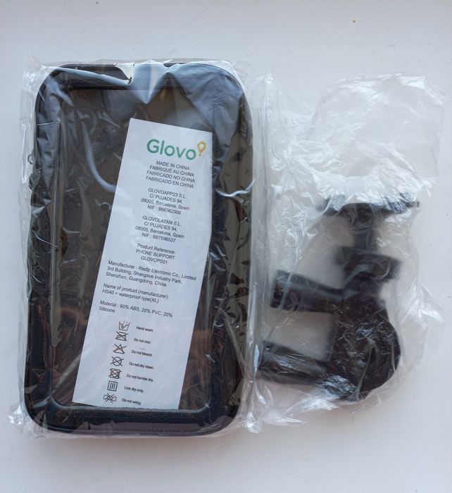 Держатель велосипедный водонепроницаемый для телефона, чёрного цвета