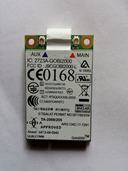 3g modem wwan Gobi 2000 Lenovo ThinkPad Edge 13 14 15 L412 L512 T410 T410s T510 W510 X100e X201 Tablet 3г модем