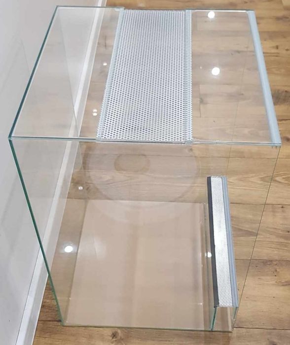 Terrarium dla gekona 40x40x60 szyby przesuwne