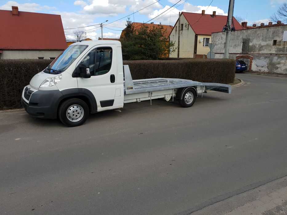 najazd ZABUDOWA autolaweta POMOC DROGOWA ducato producent KUNICE