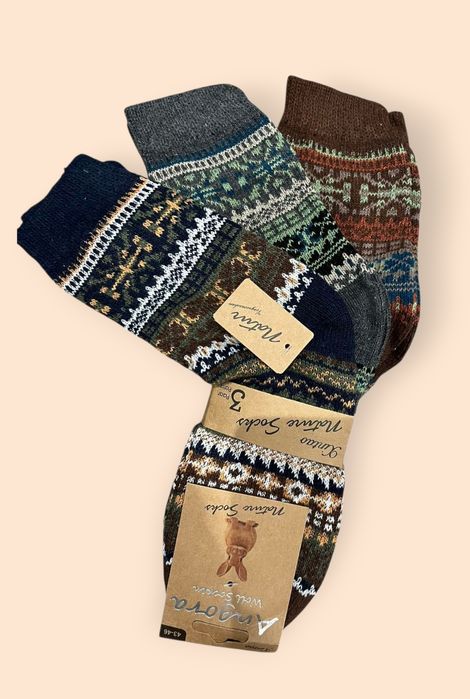 Skarpety męskie wełniane 3 pary 30 zł