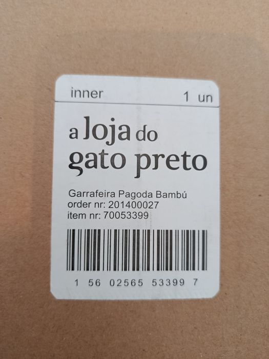 Garrafeira bambu Gato Preto
