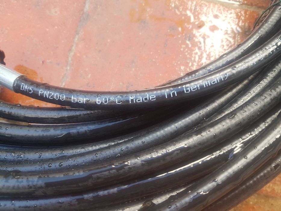 Mangueira de 40m - limpeza de tubos - 120bar - duas horas de uso