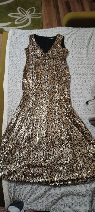 Suknia wieczorowa Sylwester Złota Syrenka