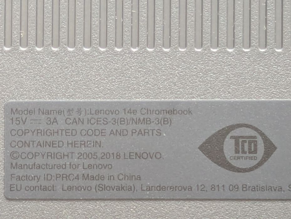 Lenovo 14E ChromeBook (typ 81MH) Notebook Laptop 14 cali ChromeOS