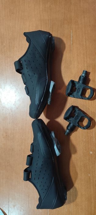 Sapatos Ciclismo Estrada Van Rysell Road 100 tam 42/43 + Pedais Look Keo Easy