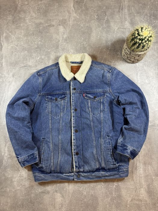 Шерпа Levis  поставка вещей джинсовка левіс куртка зима мех дубленка