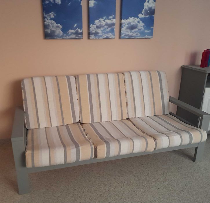 Kanapa drewniana na taras, do ogrodu zimowego itp