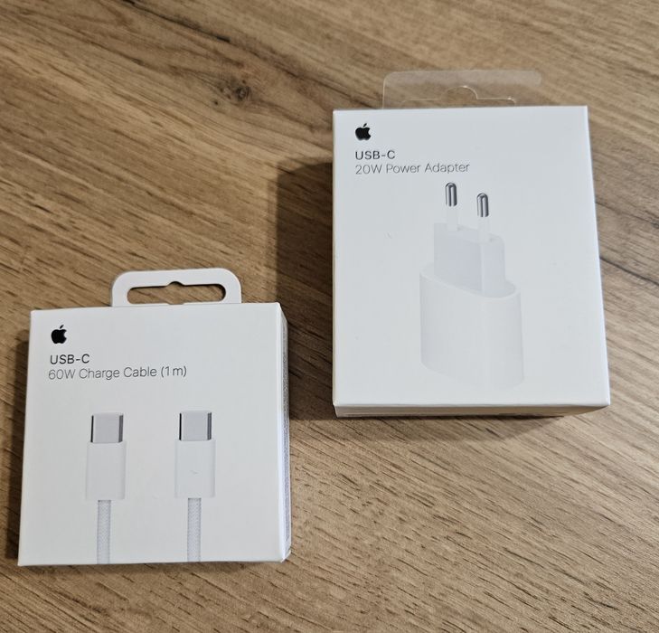 Ładowarka 20W Apple i kabel USB-C do Iphone . Komplet nowe