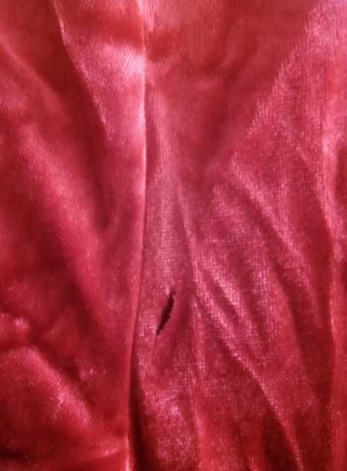 marynarka gothic vampire 38 czerwona plusz welur