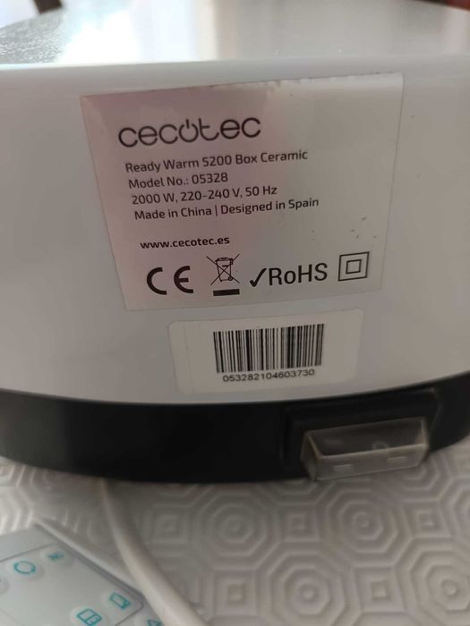 Termoventilador Baixo consumo Cerâmico Ready Warm 5200 com comando