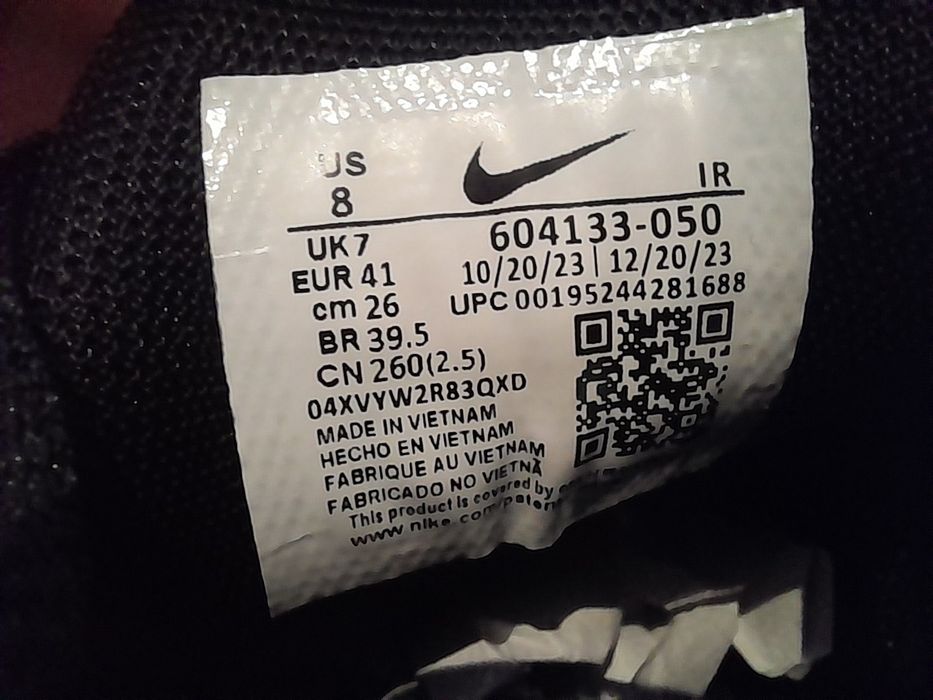 Ténis pretos estilo Air Max – Novos