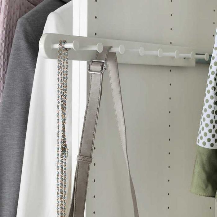 IKEA KOMPLEMENT Wysuwany wieszak biały 58 cm