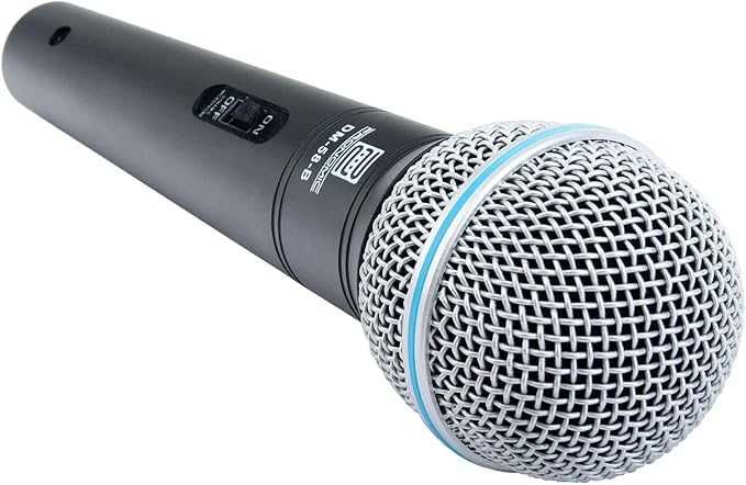 Mikrofon wokalny Pronomic DM-58-B w zestawie uchwyt i etui