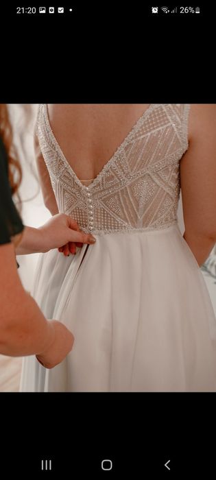 Suknia ślubna Tytania Eliana Kresa z trenem IVORY ogłoszenie do 31 sty