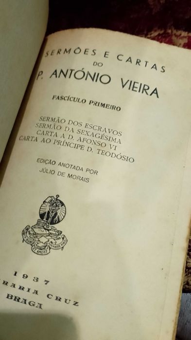 Sermões e Cartas do P. António Vieira 1937/38