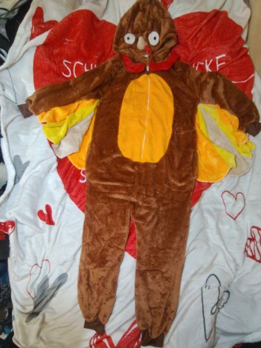 Kigurumi piżama prszebrania z skrzydłami/kombinezon indyk/sowa ptak