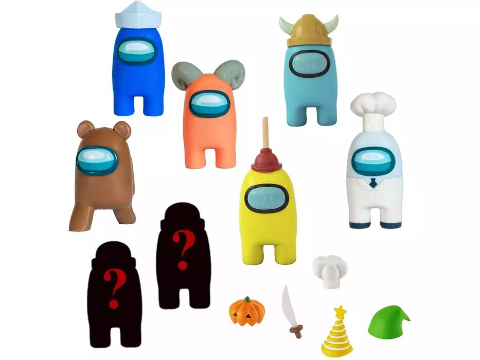 Conjunto 8 pcs + 5 Acessórios Among Us (Portes Incluidos)