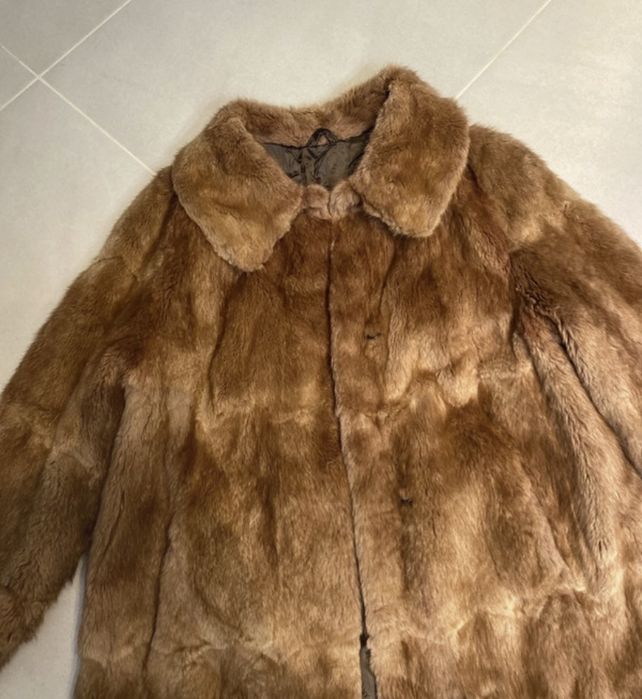 Futro dlugie parka vintage oldschool old money futerko basic slay y2k