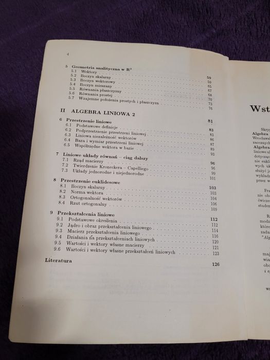 Algebra liniowa Jurlewicz