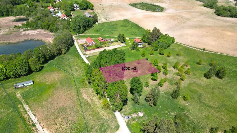 60 m od jeziora Juksty | MPZP | 1502 m² | Mrągowo - Widok 3