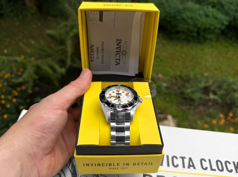 Часы Invicta 10640 Grand Diver Automatic Silver Black 47 мм. 300
