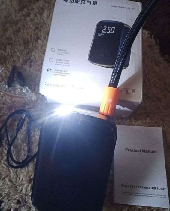 Новый Насос автомобильный насос аккумуляторный портативный