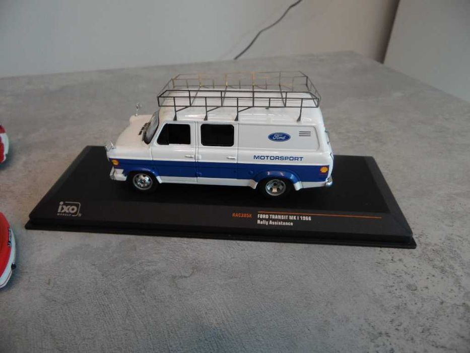 carrinhos de rally 1/43 e carrinha assitencia ford transit mk1 de 1966