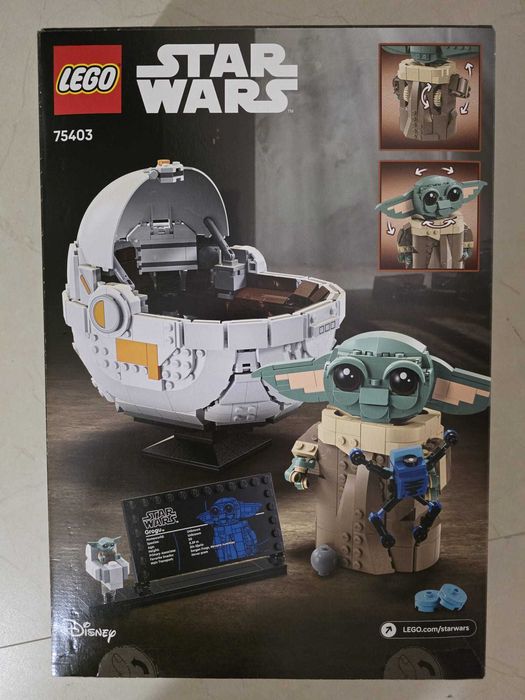 Lego 75403 - Star Wars  Grogu with Hover Pram - Novo e Selado