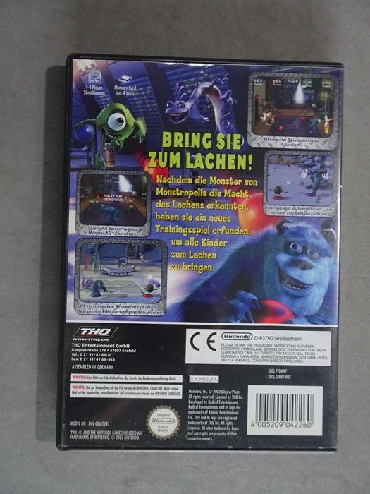 Jogo Gamecube Game Cube - Disney - Die Monster AG - Monster Ball