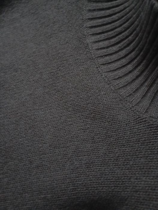 H&M S-M pudełkowy sweter z wełną w kolorze taupe kakao