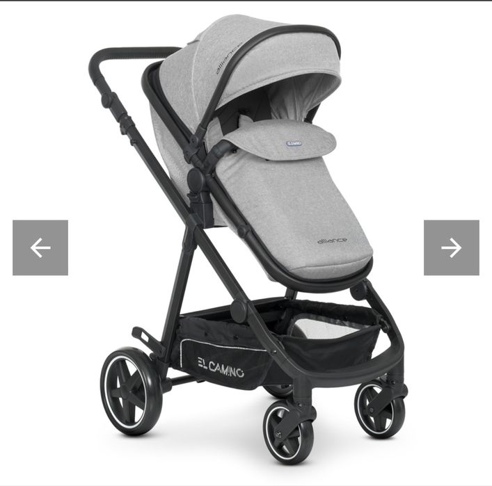 Коляска 2в1 El Camino ME 1069 Alliance Denim Medium Gray