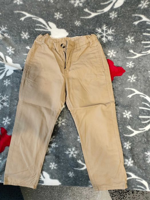Spodnie materiałowe chłopięce rozmiar 104 marki H&M
