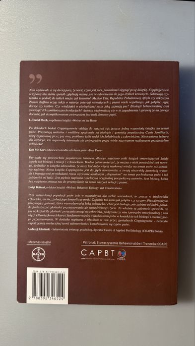 Czym jest pies. Podstawy ekologii behawioralnej psa domowego Coppinger