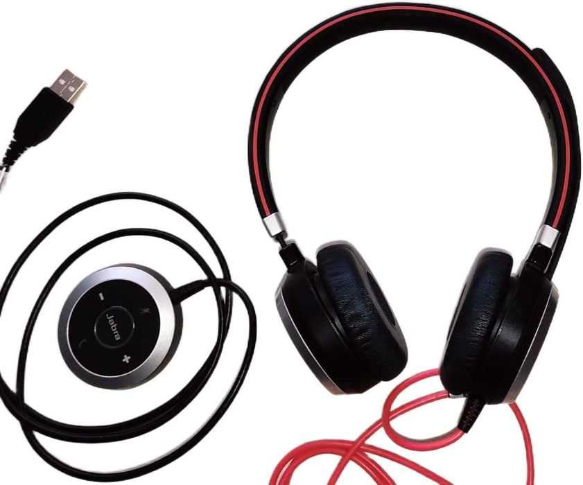 Jabra Evolve 40 MS  Stereo Słuchawki Zestaw USB + Etui  Mikrofon
