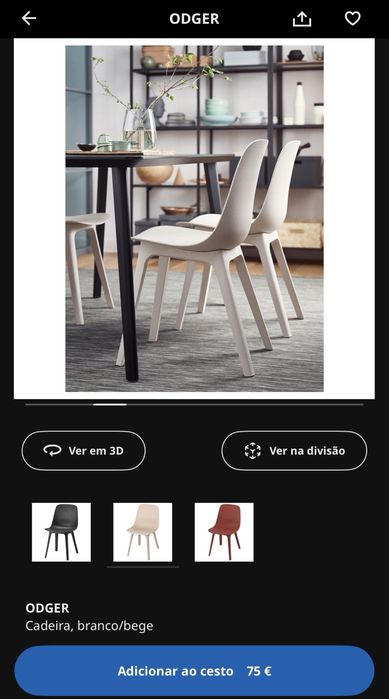Cadeira jantar Ikea