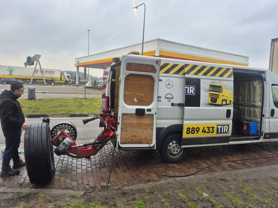 Mobilny Serwis Opon Ciężarowych TIR Holandia Belgia Niemcy