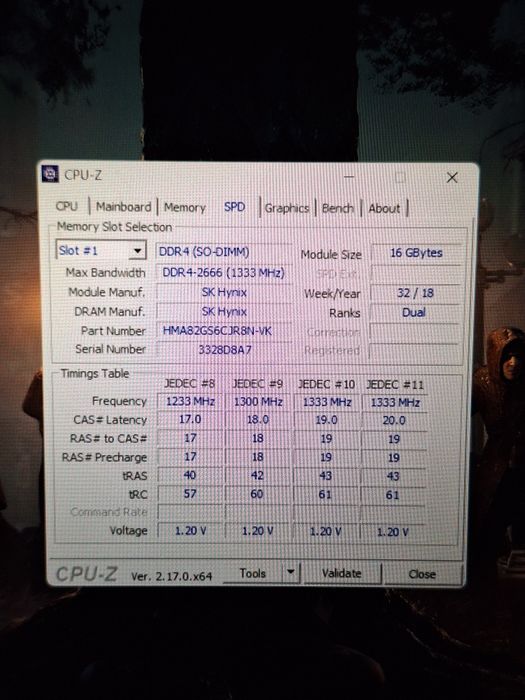 ОЗУ DDR4 16GB 2666Mhz SK Hunix