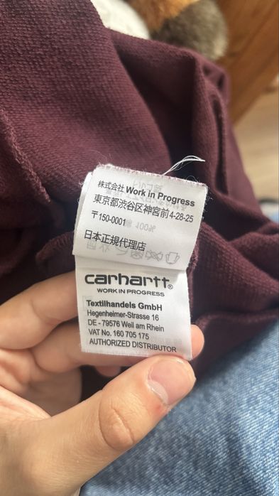 Carhartt WIP W’ Division Sweat оригінал бордовий світшот L